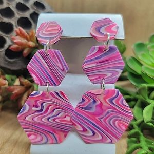 HAND CRAFTED Polymer clay earrings